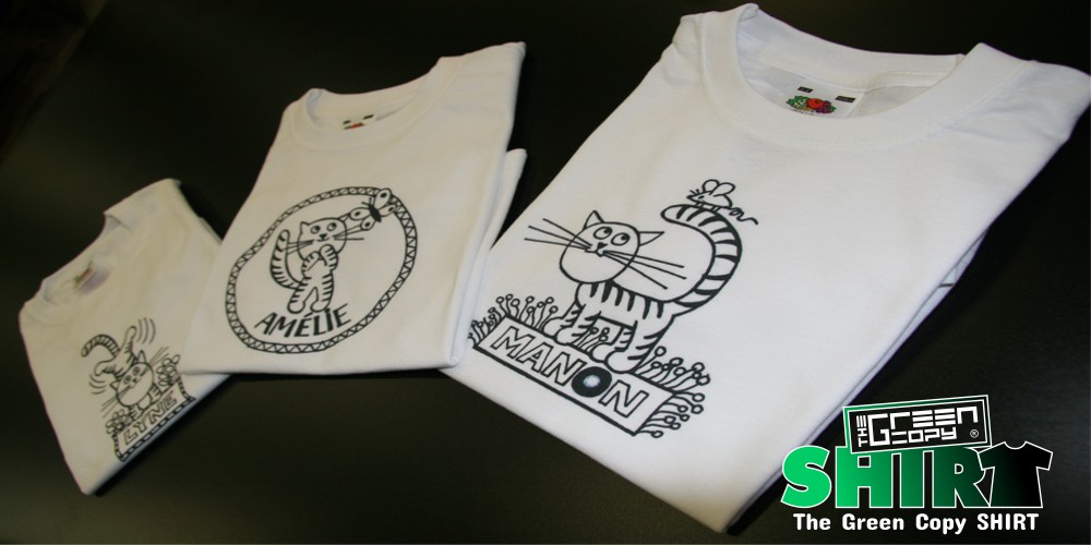 The Green Copy impresión de camisetas cumpe lyne amelie manon imprimir serigrafía digital de camisetas Villanueva de la Cañada MADRID