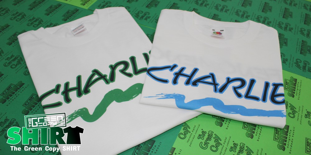 The Green Copy impresión de camisetas para charlie imprimir serigrafía digital de camisetas Villanueva de la Cañada MADRID